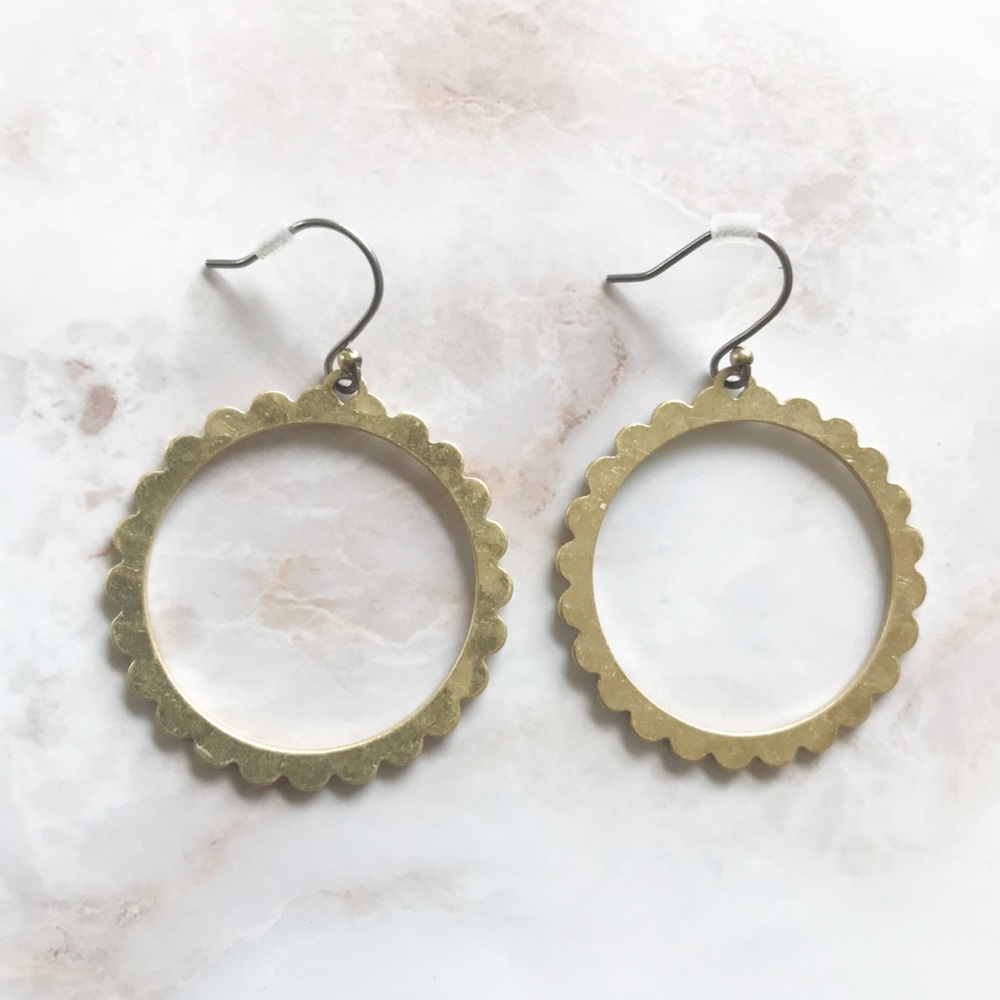 Lucky Brand Drop/Dangle Circle Earrings